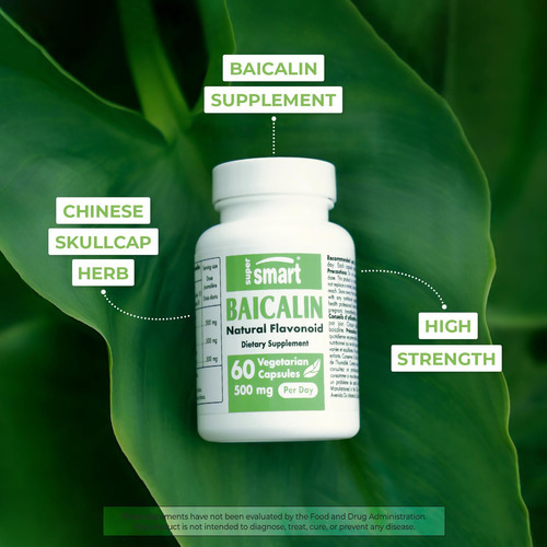 Suplemento Supersmart Baicalin 500 Mg Scutellaria Baicalensi - Imagem 2