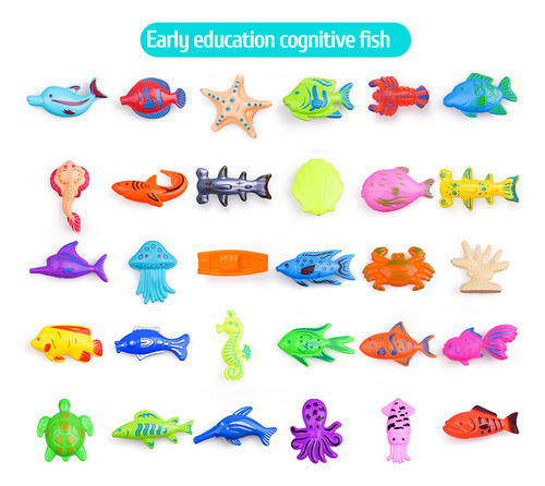 Jogo De Pesca Magnética Summer Toy Conjunto De Piscina De 24 - Imagem 5