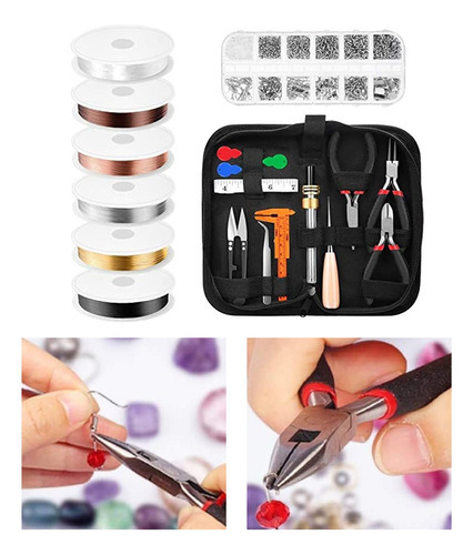 Kit De Ferramentas Para Fabricação De Joias, Alicates, Fios - Imagem 7