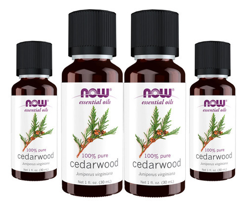 Óleo De Cedro 100% Puro Now Foods Cedarwood Oil 30ml 4un