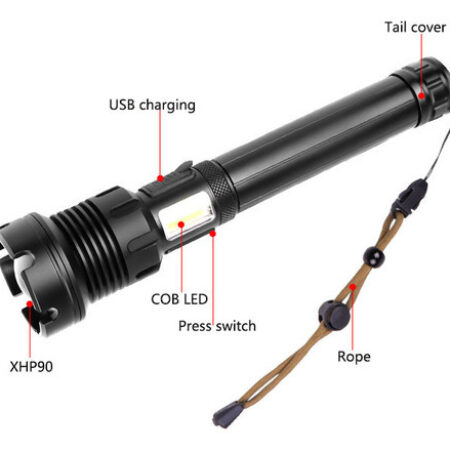 Lanterna Tática Super Poderosa Usb Recarregável - Imagem 4