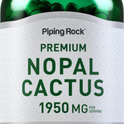 Suplemento Piping Rock Nopal Cactus Capsules 1950 Mg 180 Uni