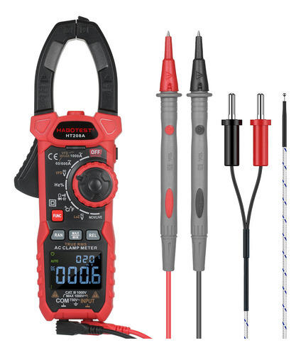 Medidor De Pinça Digital Habotest Ac True-rms Multímetro - Imagem 2