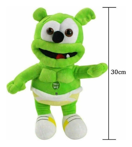 Ursinho De Goma Musical Cantando Boneca Pelúcia Brinquedo - Imagem 2