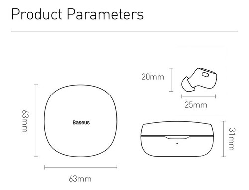 Baseus Wm01 Plus Fone De Ouvido Display Led Para iPhone X 15 - Imagem 19