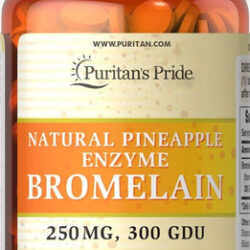 Cápsulas De Bromelina Com Enzima Natural Puritans Pride, Co