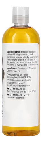 Óleo De Jojoba Now Foods 473 Ml Puro Importado - Imagem 3