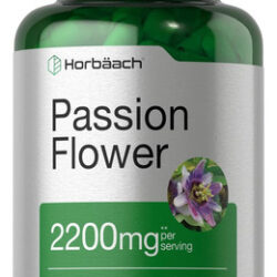 Cápsulas De Flor De Maracujá Horbäach | 2200mg | 90 Contagem
