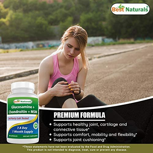 Best Naturals, Suplementos De Glucosamina E Condroitina Msm - Imagem 3