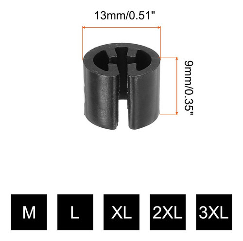 Marcador De Cabide De Tamanho 180 Preto Para Haste De 3,5 Mm - Imagem 4