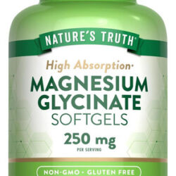 Natures Truth Glicinato De Magnésio 250mg | 60 Cápsulas Gela