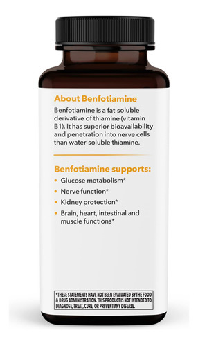 Life Seasons Benfotiamina - Vitamina B1 Solúvel Em Gordura - - Imagem 3