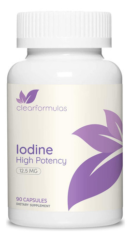 Clearformulas Iodo 12,5 Mg, Suplemento De Iodo E Iodeto De P