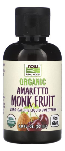 Monk Fruit Amaretto Now Foods Fruta Monge 53ml Importado