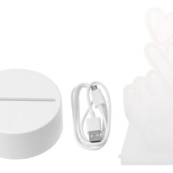 Usb Novidade 7 Cores Mudando Dedo Coração Led Night Light 3