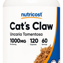 Suplemento Nutricost Cat"s Claw 1000 Mg 120 Cápsulas