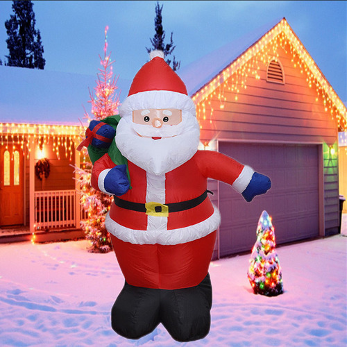 Decorações De Natal Mochila Inflável De 1,2 M Papai Noel - Imagem 6