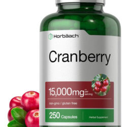 Comprimidos Horbäach Cranberry + Vitamina C | 15.000mg | 250