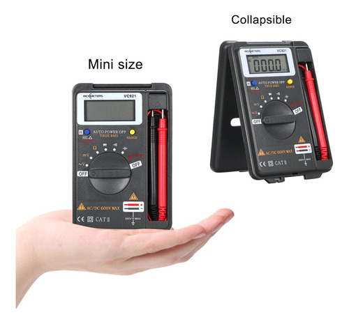 Richmeters Handheld Mini Multímetro Digital Multifunções - Imagem 4
