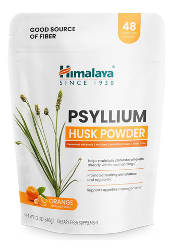 Pó De Casca De Psyllium Laranja Do Himalaia, Suplemento Diár