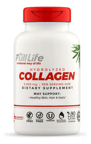 Suplementos De Colágeno Hidrolisado Full Life - Pílulas De