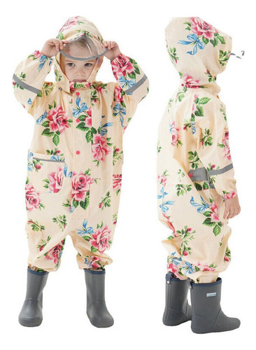 Capa De Chuva Infantil Capa Impermeável Poncho Fato De Chuva - Imagem 65