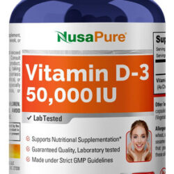 Nusapure Vitamina D3 50.000 Ui 180 Cápsulas Vegetais (sem O