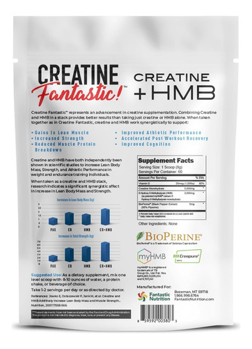 Creatina De Nutrição Fantástica Fantástica 5g Creapure Creat - Imagem 8