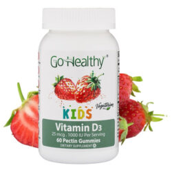 Go Healthy Vitamina D Gummies Para Crianças, Vegetariano, Nã
