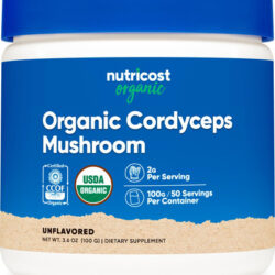 Suplemento Nutricost Organic Cordyceps Em Pó 100g