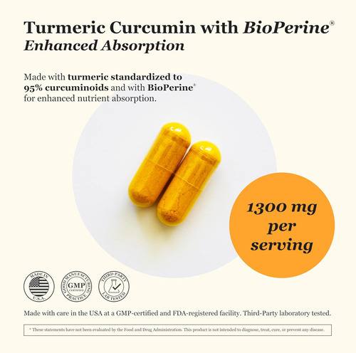 Tradewind Naturals Açafrão Curcumina 1300mg - Açafrão Premiu - Imagem 2