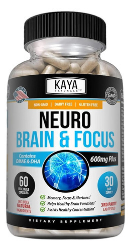 Kaya Naturals - Neuro Cérebro Para Memória E Foco - Cápsula