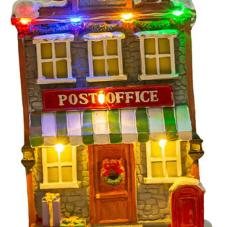 Musical Iluminado Natal Aldeia Casa Estatueta Decoração De - Imagem 19
