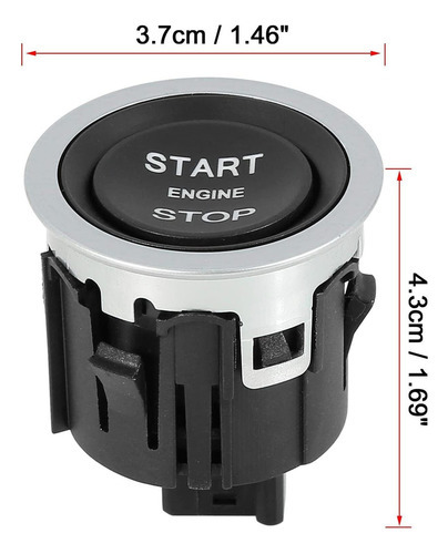 Interruptor Partida E Parada Motor Lr094038 Para Land Rover - Imagem 2
