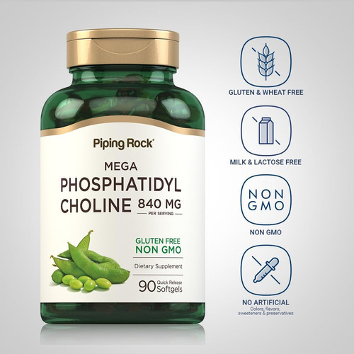 Suplemento De Fosfatidil Colina | 840mg | 90 Cápsulas Gelati - Imagem 3