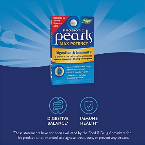 Natures Way Probiotic Pearls Potência Máxima, 5 Bilhões De - Imagem 3