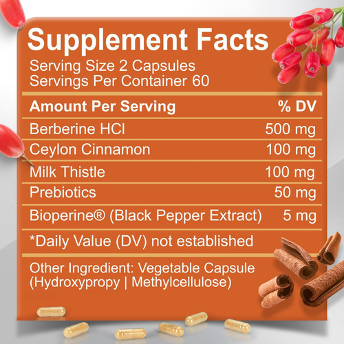 Suplemento De Berberina Scola 500 Mg - Berberina Orgânica Co - Imagem 2