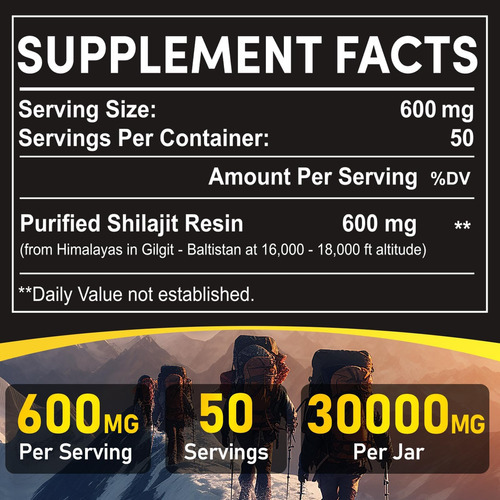 Resina Shilajit, Himalayan Shilajit Pure Himalayan Organic - - Imagem 2