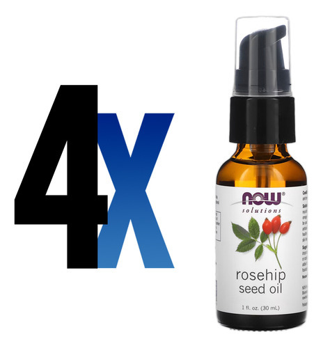 Óleo De Semente Rosa Mosqueta Now Foods 30ml Importado 4un - Imagem 2