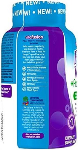 Gomas Probióticas Vitafusion Fiber Well + Para Adultos, 60 - Imagem 10