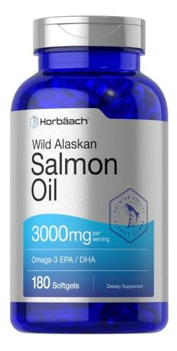 Óleo De Peixe Salmão Selvagem Do Alasca | 180 Cápsulas Softg