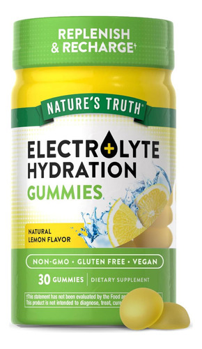 Gomas Eletrolíticas Natures Truth Para Hidratação | 30 Conta