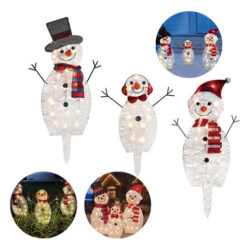 Boneco De Neve De Natal Com Luz Jardim Natal Decoração A