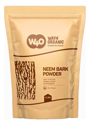 Pó De Casca De Neem 16 Onças (1 Lb) - Suporte Dentário E De