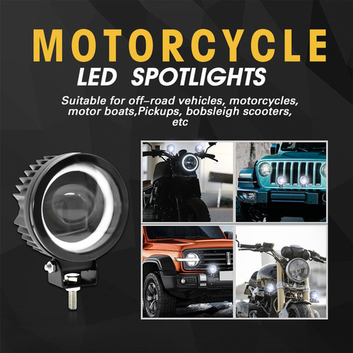Faróis De Motocicleta, Quadriciclos, Barcos, Suvs.pack Round - Imagem 5
