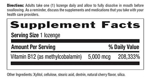 Cápsulas Country Life Metil B-12, 5000 Mcg, Contagem De 60 - Imagem 2