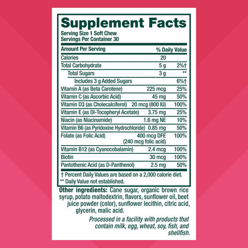 Vitafusion Soft Chews Daily Wellness Multi (1), Multivitamin - Imagem 6