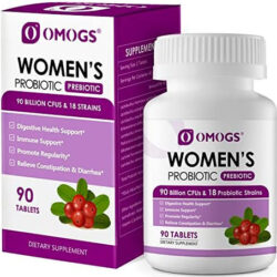 Probiótico Feminino Omogs, Com Extrato De Cranberry E Prebi