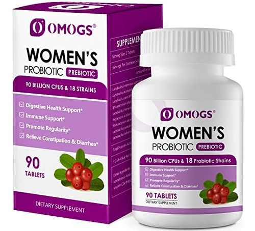 Probiótico Feminino Omogs, Com Extrato De Cranberry E Prebi