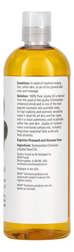Óleo De Jojoba Now Foods 473 Ml Puro Importado - Imagem 2